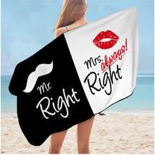 Load image into Gallery viewer, Arna&#39;s Towel Collection - Mr &amp; Mrs Novelty (Nice Gift)
