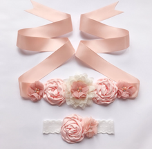 Load image into Gallery viewer, Arna&#39;s Royal Collection - Flower Belt &amp; Head Piece (Children) Bridal
