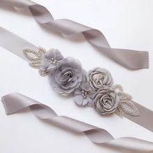 Load image into Gallery viewer, Arna&#39;s Royal Collection - Flower Belt &amp; Head Piece (Children) Bridal - Many Colours
