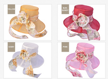 Load image into Gallery viewer, &quot;Arna Collection&quot; Luxury Hats - Lace floral Elegance
