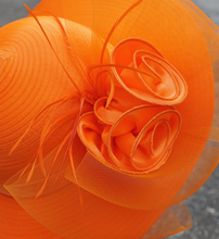 Load image into Gallery viewer, &quot;Arna Collection&quot; Luxury Hats - Unique Satin &amp; Horse Hair with Feathers
