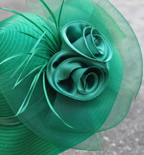 Load image into Gallery viewer, &quot;Arna Collection&quot; Luxury Hats - Unique Satin &amp; Horse Hair with Feathers
