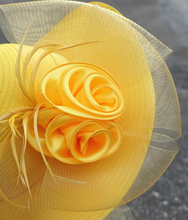 Load image into Gallery viewer, &quot;Arna Collection&quot; Luxury Hats - Unique Satin &amp; Horse Hair with Feathers
