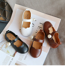 Load image into Gallery viewer, Arna&#39;s Shoe Collection - Children&#39;s Leather Round Toe Flat
