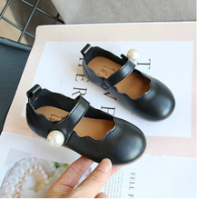 Load image into Gallery viewer, Arna&#39;s Shoe Collection - Children&#39;s Leather Round Toe Flat
