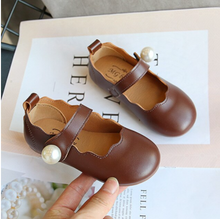 Load image into Gallery viewer, Arna&#39;s Shoe Collection - Children&#39;s Leather Round Toe Flat
