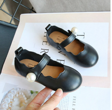 Load image into Gallery viewer, Arna&#39;s Shoe Collection - Children&#39;s Leather Round Toe Flat
