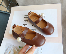 Load image into Gallery viewer, Arna&#39;s Shoe Collection - Children&#39;s Leather Round Toe Flat
