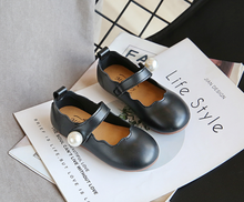 Load image into Gallery viewer, Arna&#39;s Shoe Collection - Children&#39;s Leather Round Toe Flat
