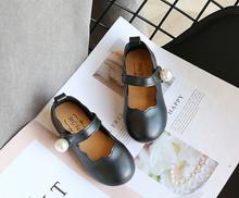 Load image into Gallery viewer, Arna&#39;s Shoe Collection - Children&#39;s Leather Round Toe Flat
