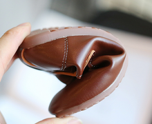 Load image into Gallery viewer, Arna&#39;s Shoe Collection - Children&#39;s Leather Round Toe Flat
