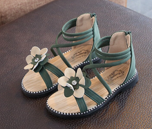 Load image into Gallery viewer, Arna Shoe Collection - Beautiful Girls Roman Sandal Zipper in many Sizes/Colours &amp; Styles
