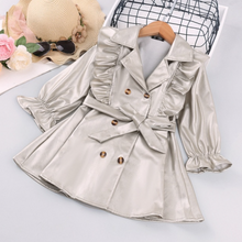 Load image into Gallery viewer, Arna Royal Gown Collection - Girls Overcoat Windproof Double Breasted Trench Coat - Many Sizes
