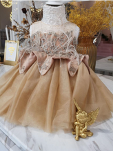 Load image into Gallery viewer, Arna Royal Gown Collection - Beautiful Golden Stunning Dress for Girls
