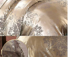 Load image into Gallery viewer, &quot;Arna Lisa&quot; Royal Collection - New Jacquard Satin Royal Luxury Bedding - King - 6 Piece
