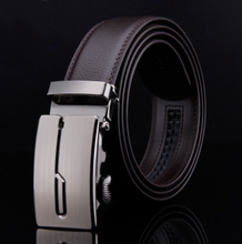 Load image into Gallery viewer, Mens Luxury BELT Automatic Buckle Genuine Leather - Brown - Many Styles &amp; Sizes
