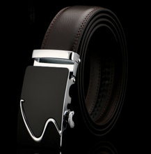 Load image into Gallery viewer, Mens Luxury BELT Automatic Buckle Genuine Leather - Brown - Many Styles &amp; Sizes
