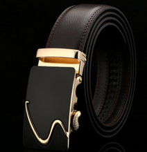 Load image into Gallery viewer, Mens Luxury BELT Automatic Buckle Genuine Leather - Brown - Many Styles &amp; Sizes
