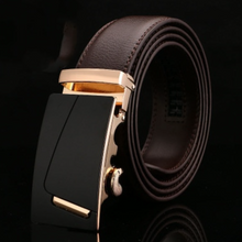 Load image into Gallery viewer, Mens Luxury BELT Automatic Buckle Genuine Leather - Brown - Many Styles &amp; Sizes
