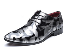 Load image into Gallery viewer, Mens Patent Leather Shoes Pointed Toe Business Wedding Shoes -  Many Sizes &amp; Colours
