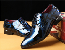 Load image into Gallery viewer, Mens Patent Leather Shoes Pointed Toe Business Wedding Shoes -  Many Sizes &amp; Colours
