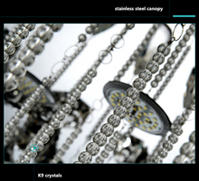 Load image into Gallery viewer, &quot;Arna&#39;s Luxury  Collection&quot; Chandelier K9 Crystal Led Ceiling Chandelier - 80cm x 105W
