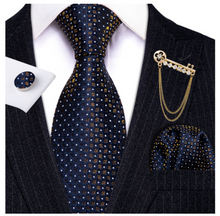 Load image into Gallery viewer, Mens Designer Silk Tie Handkerchief Set Gift Business - Many Colours &amp; Sizes
