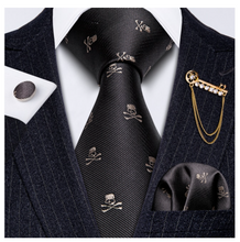 Load image into Gallery viewer, Mens Designer Silk Tie Handkerchief Set Gift Business - Many Colours &amp; Sizes
