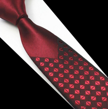 Load image into Gallery viewer, Mens Designer Silk Slim Tie - Many Colours
