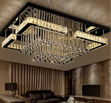 Load image into Gallery viewer, &quot;Arna&#39;s Luxury  Collection&quot; Chandelier K9 Crystal LED Ceiling Chandelier - L100cm x W80 + 80W
