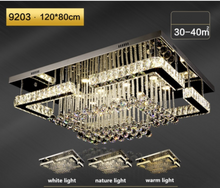 Load image into Gallery viewer, &quot;Arna&#39;s Luxury  Collection&quot; Chandelier K9 Crystal LED Ceiling Chandelier - L100cm x W80 + 80W
