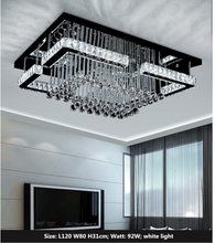 Load image into Gallery viewer, &quot;Arna&#39;s Luxury  Collection&quot; Chandelier K9 Crystal LED Ceiling Chandelier - L100cm x W80 + 80W
