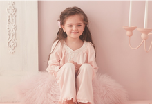 Load image into Gallery viewer, Arna Royal Gown Collection - Luxury Girls Pyjama Set 100% Cotton/Lace - Many Sizes
