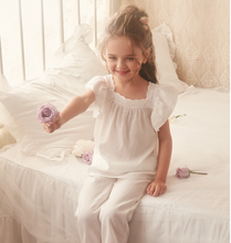 Load image into Gallery viewer, Arna Royal Gown Collection - Luxury Girls Pyjamas 2 piece 100% Cotton - Many Sizes
