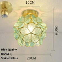 Load image into Gallery viewer, Arna Royal Collection - Pendant Lights Bedroom Led Full Brass Copper Nordic Lamp Hanging
