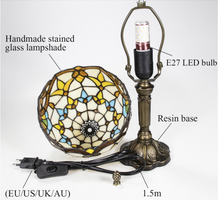 Load image into Gallery viewer, Arna Royal Collection - Table lamp LED Mediterranean Vintage Stained Glass Light

