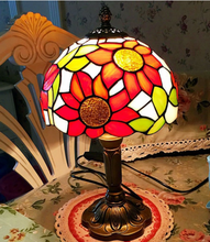 Load image into Gallery viewer, Arna Royal Collection - Table lamp LED Mediterranean Vintage Stained Glass Light
