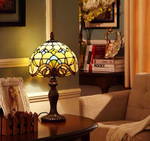 Load image into Gallery viewer, Arna Royal Collection - Table lamp LED Mediterranean Vintage Stained Glass Light
