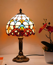 Load image into Gallery viewer, Arna Royal Collection - Table lamp LED Mediterranean Vintage Stained Glass Light
