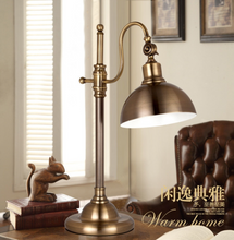 Load image into Gallery viewer, Arna Royal Collection - Retro LED Wrought Iron Plated Desk Table Lamp
