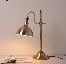 Load image into Gallery viewer, Arna Royal Collection - Retro LED Wrought Iron Plated Desk Table Lamp
