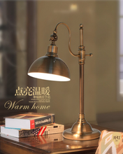 Load image into Gallery viewer, Arna Royal Collection - Retro LED Wrought Iron Plated Desk Table Lamp
