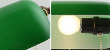 Load image into Gallery viewer, Arna Royal Collection - Nordic Retro Vintage Table Lamps Pull Switch Classical Green Glass Desk Lamp
