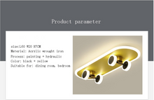 Load image into Gallery viewer, Arna Royal Collection - Children&#39;s Skateboard Hanging Lights LED Chandeliers
