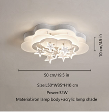 Load image into Gallery viewer, Arna Royal Collection - Children&#39;s Star Moon Hanging Lights LED Chandeliers
