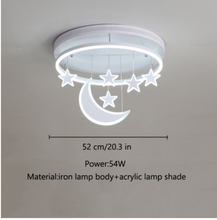Load image into Gallery viewer, Arna Royal Collection - Children&#39;s Star Moon Hanging Lights LED Chandeliers

