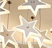 Load image into Gallery viewer, Arna Royal Collection - Children&#39;s Star Moon Hanging Lights LED Chandeliers
