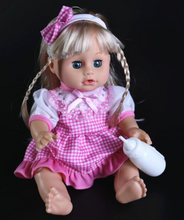Load image into Gallery viewer, Arna Lisa Soft Talking Smart Doll - Speaking, Blinking, Feeding, Potty Training Doll
