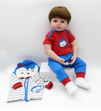 Load image into Gallery viewer, Arna Lisa Collection - Baby Mick - 47cm Silicone Vinyl Newborn Doll
