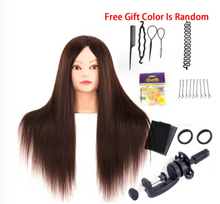 Load image into Gallery viewer, Girls Professional 85% Real Human Hair Mannequin Hair Training &amp; Makeup - (Perfect Gift)
